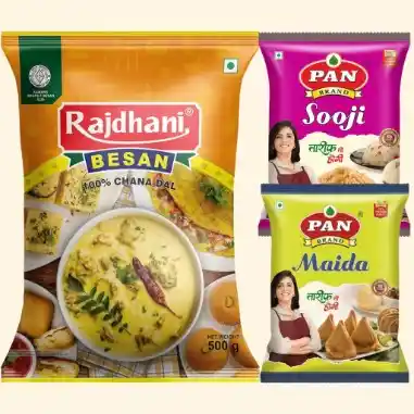 Besan, Sooji, Maida