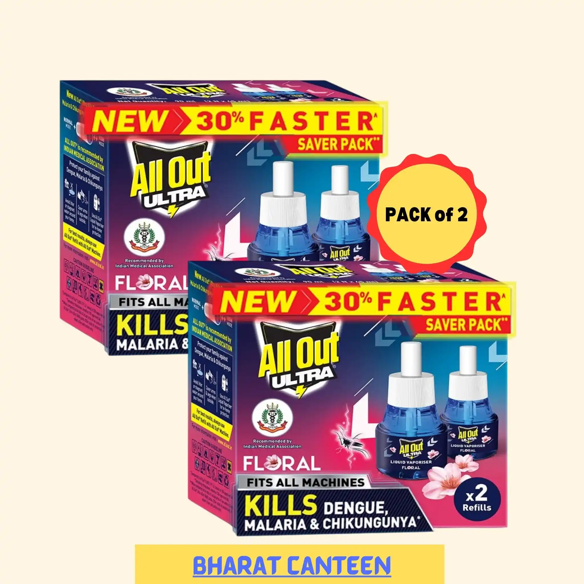 All Out Ultra Liquid Vaporizer, Floral Fragrance Refill
